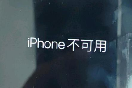 石龙镇苹果服务网点分享锁屏界面显示“iPhone 不可用”如何解决 